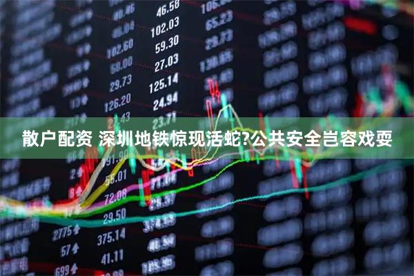 散户配资 深圳地铁惊现活蛇?公共安全岂容戏耍